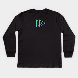 Play Button - No Outline Kids Long Sleeve T-Shirt